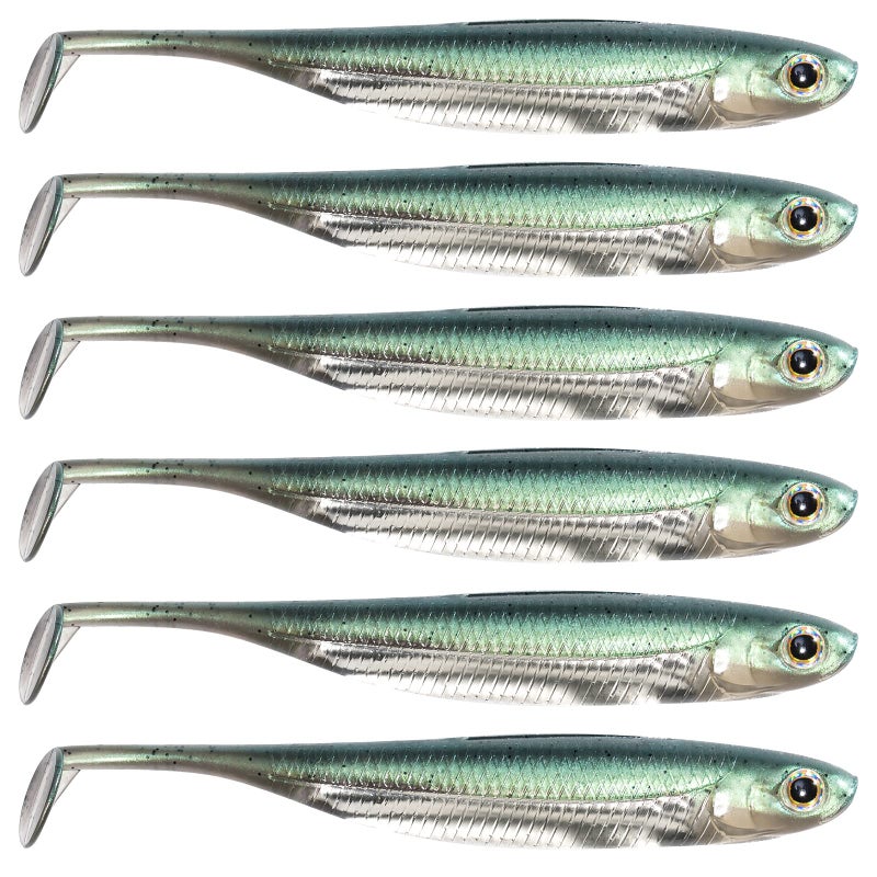 Dr.Fish Paddle Tail Swimbaits, Soft Fishing Lures for Bass Fishing, Freshwater Soft Plastic Baits Swim Shad Bait Minnow Lures Drop Shot 2.7 Inches Watermelon - Image 1